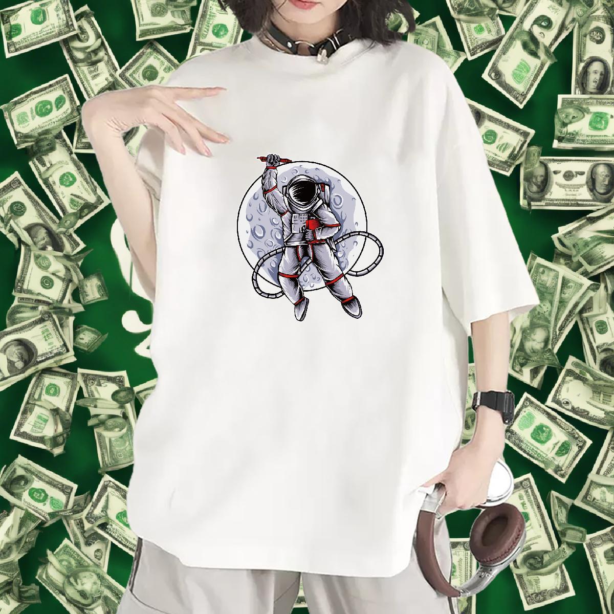 Nice Tshirt for Man Woman 230g 100% Cotton universe Daily Wear T Shirts Women Breathable Crew Neck Plus Size Custom Tee Shirt