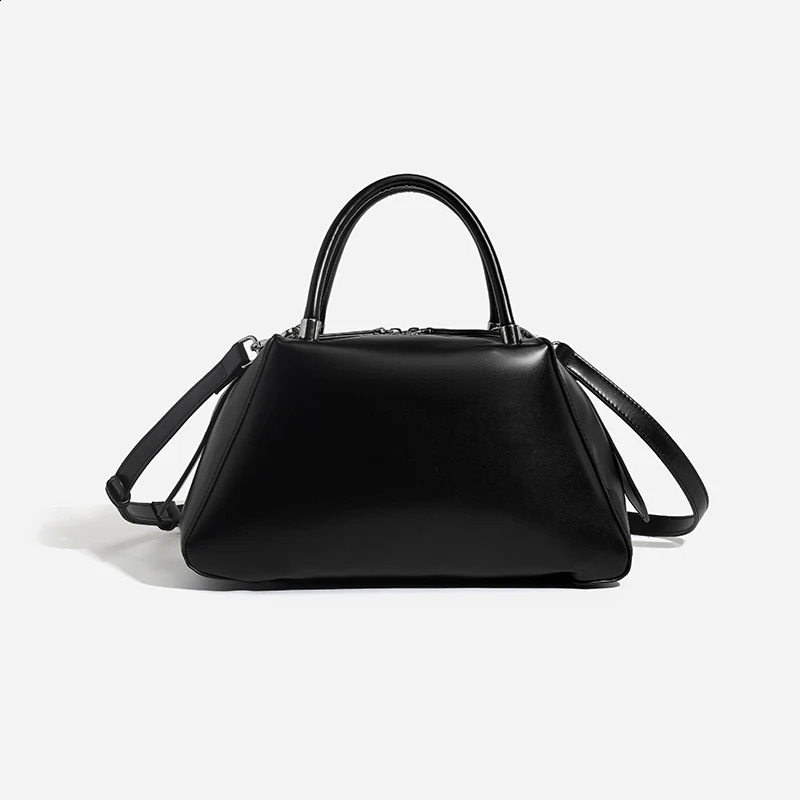 Boston womens bowling bag y ner handbag and wallet PU leather retro swing shoulder cross body 240822