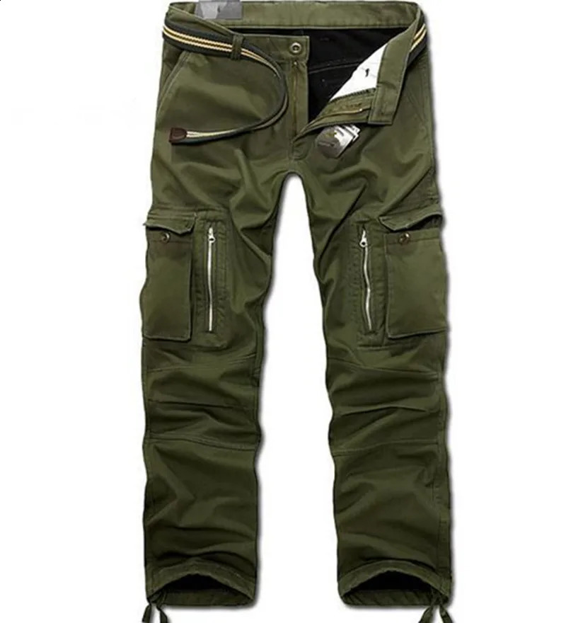 Winter military thick wool cargo pants mens multi pocket cotton casual jacket tactical Plus size 40 240821
