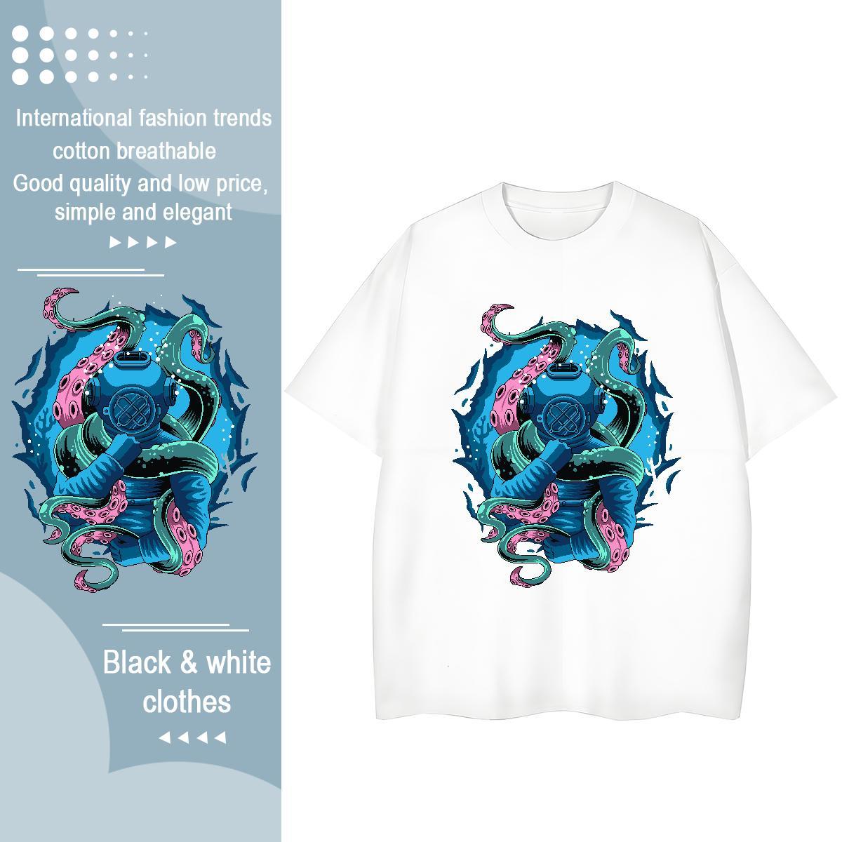 Fashion New T-Shirts for Women Crew Neck 230g 100% Cotton Women Tshirts Custom Printed ET High Street Hip Hop Female Clothings