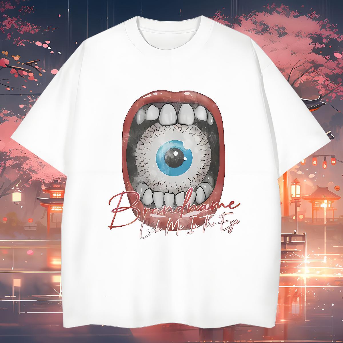 Soft eyeball Men T Shirts Home Outdoor Men Clothes T-Shirt 100% Cotton 230g Casual New Breathable Short Sleeve Custom Big Size Tee Shirt