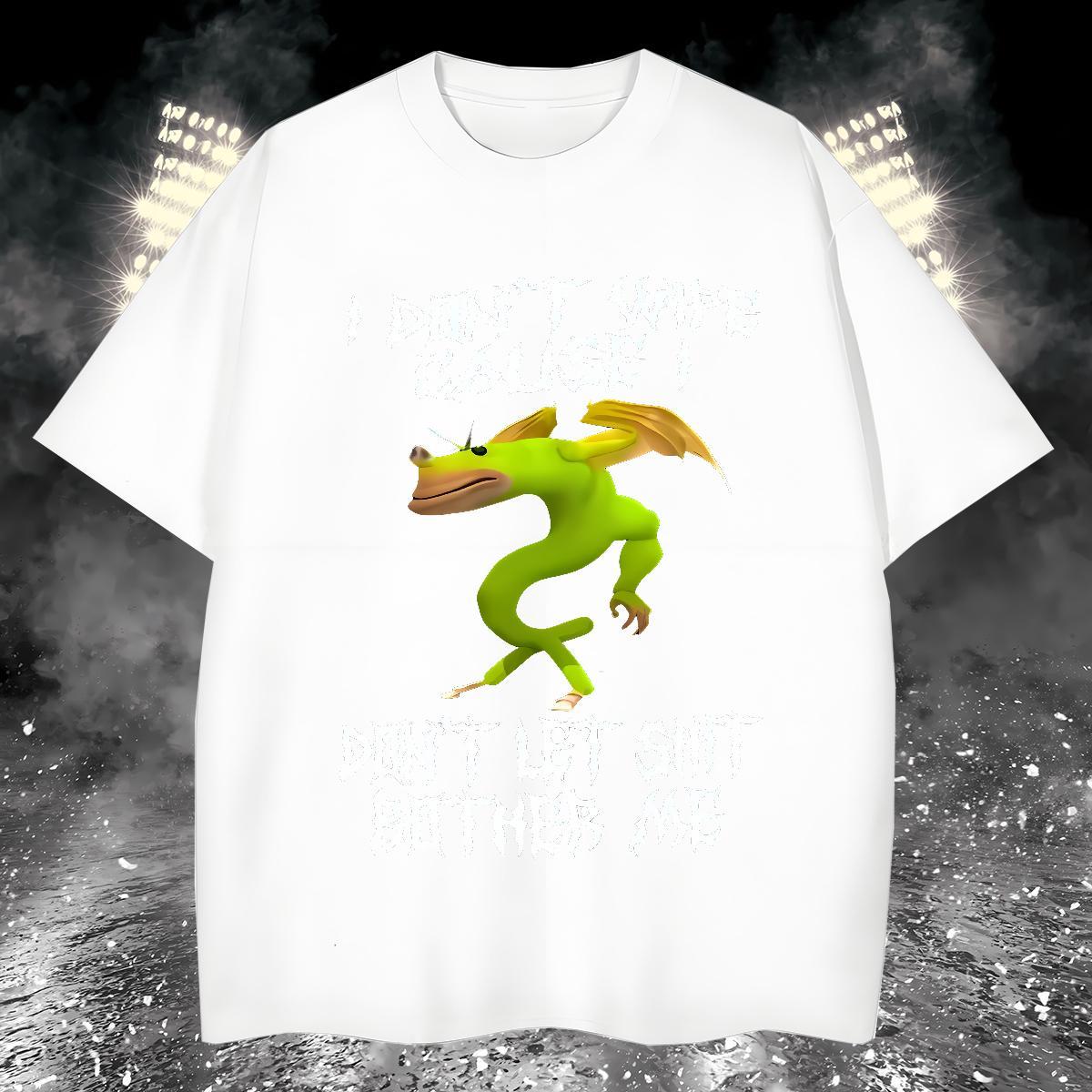 Loose Fit T-Shirts for Men frog Short Sleeve Soft Street Custom Big Size 100% Cotton 230g Mens Tshirts Fashion New Tops Tees