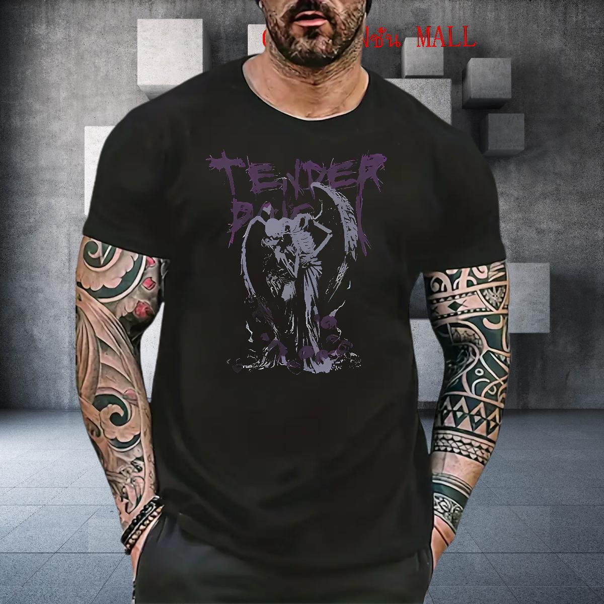 Comfortable Tshirts Daily Outfit 100% Cotton 230g Custom Printed Breathable Short Sleeve skull T shirt Brand Tees Shirts