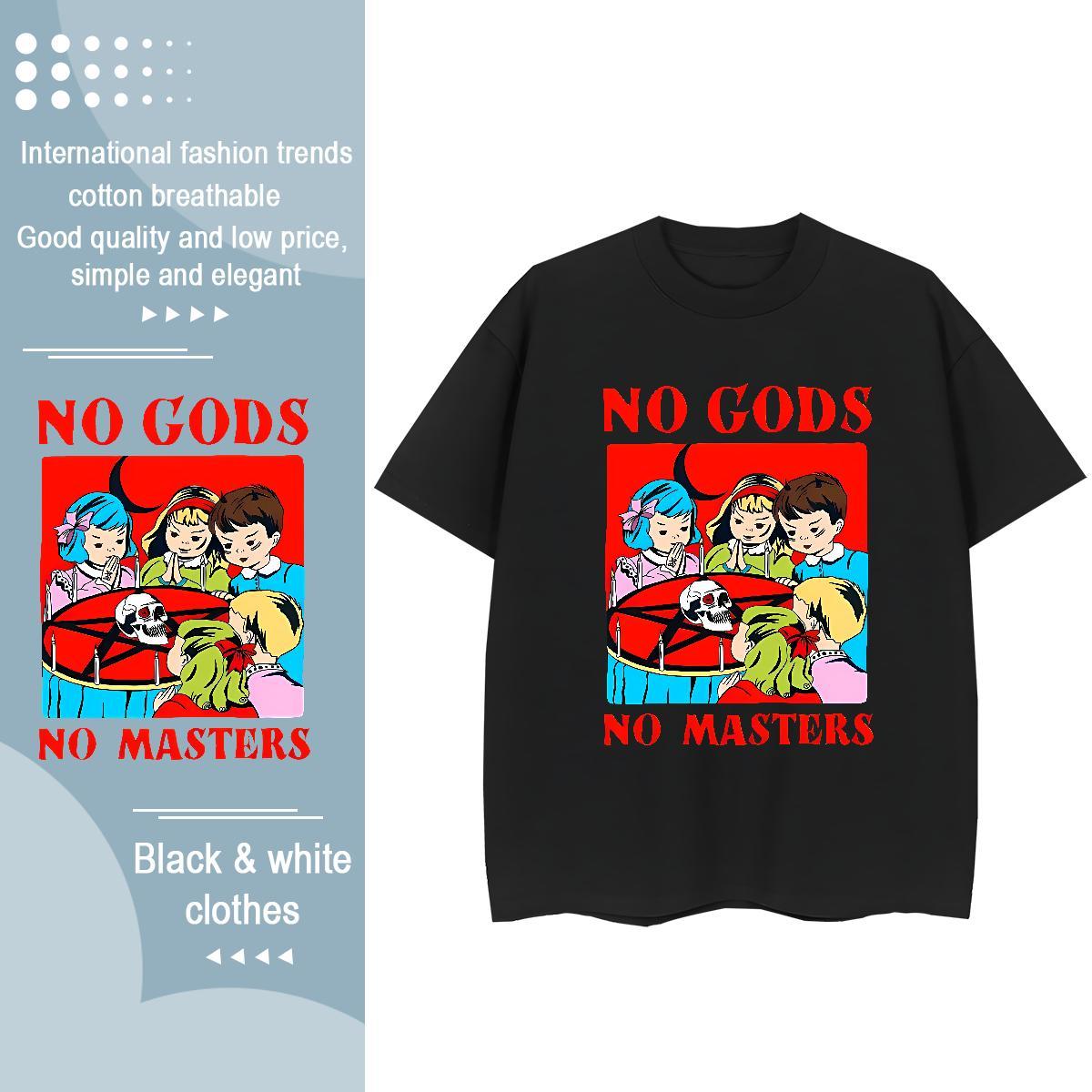 2024 T shirt 230g Cotton Breathable Soft Street skull Couples T Shirts Female Custom Printed Top Tees