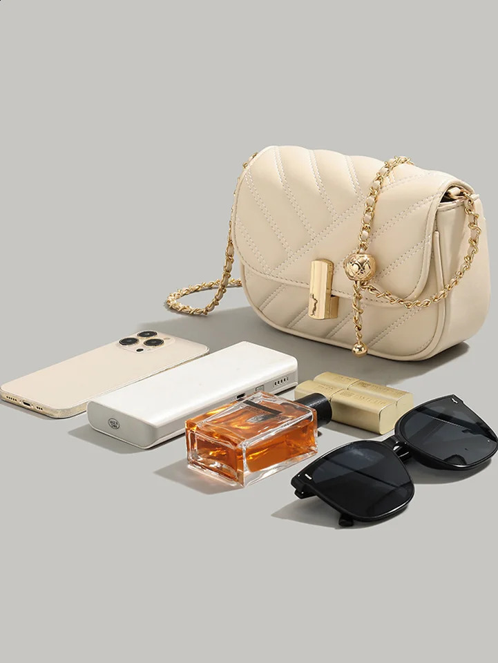 Womens 2024 niche texture embroidered chain bag crossbody underarm mini square 240821
