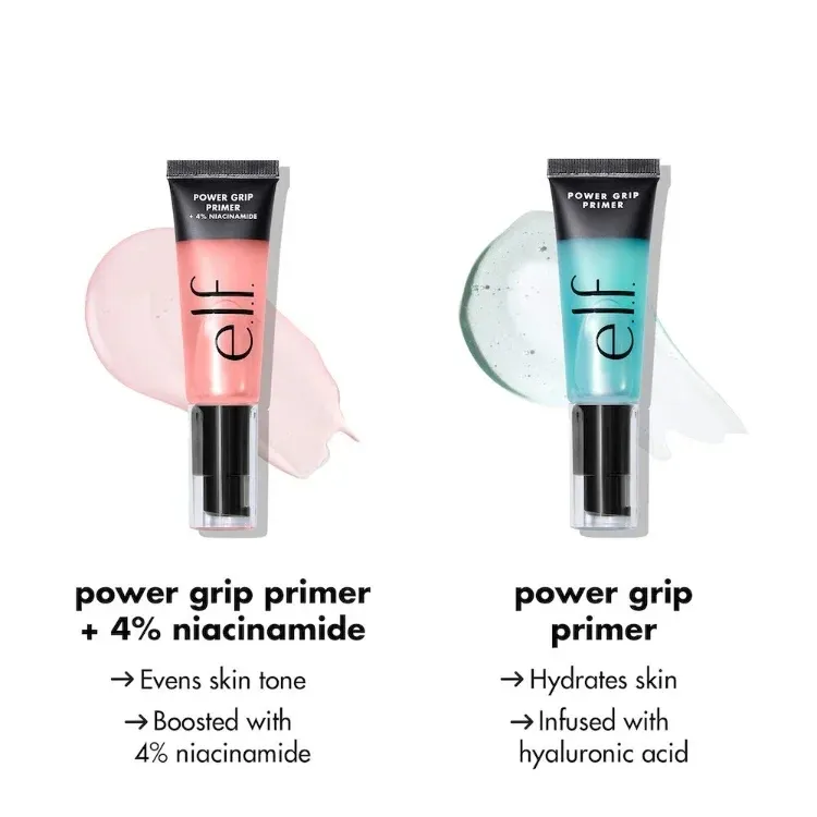 2pcs 24ML Elf Primer Based Hydrating Face Primer Power Grip Primer Gel Brightening Moisturizing Long-lasting Makeup Cosmetic Foundation Primer