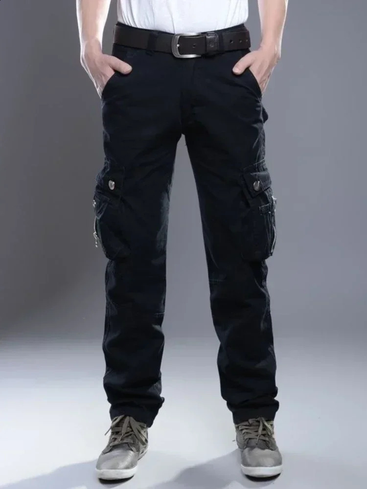 Trouser mens longdistance straight Korean cargo pants outdoor large highquality street loose fit 240821
