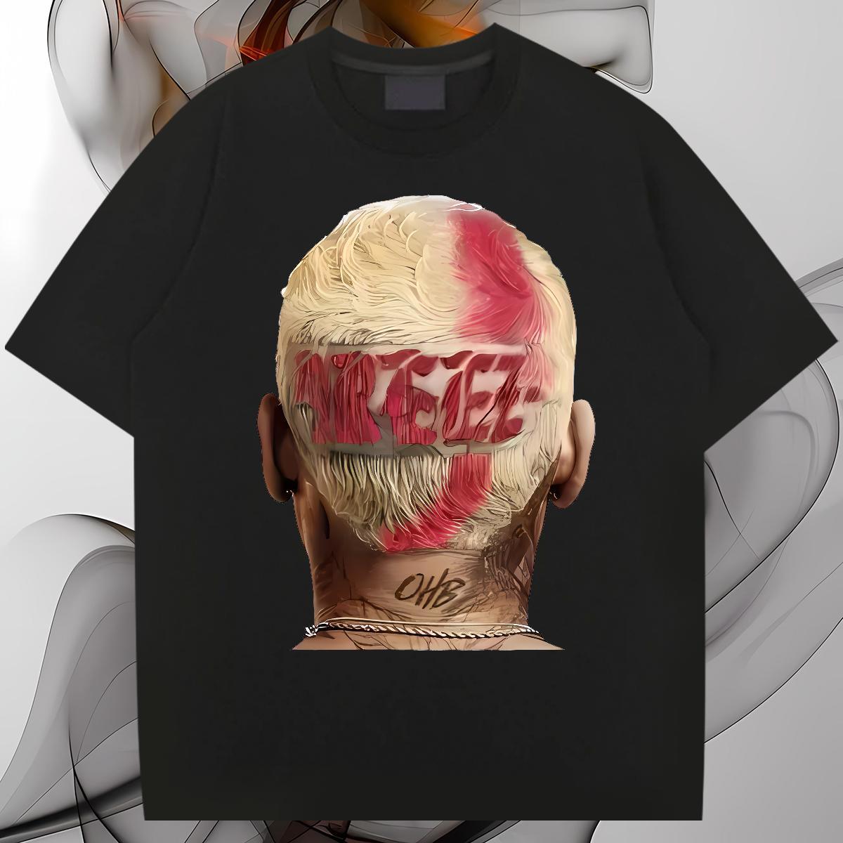 Wholesale afterbrain T Shirt For Man Street wear Hip Hop Tshirts 230g 100% Cotton 2024 Summer Breathable Soft Black White Top Tees