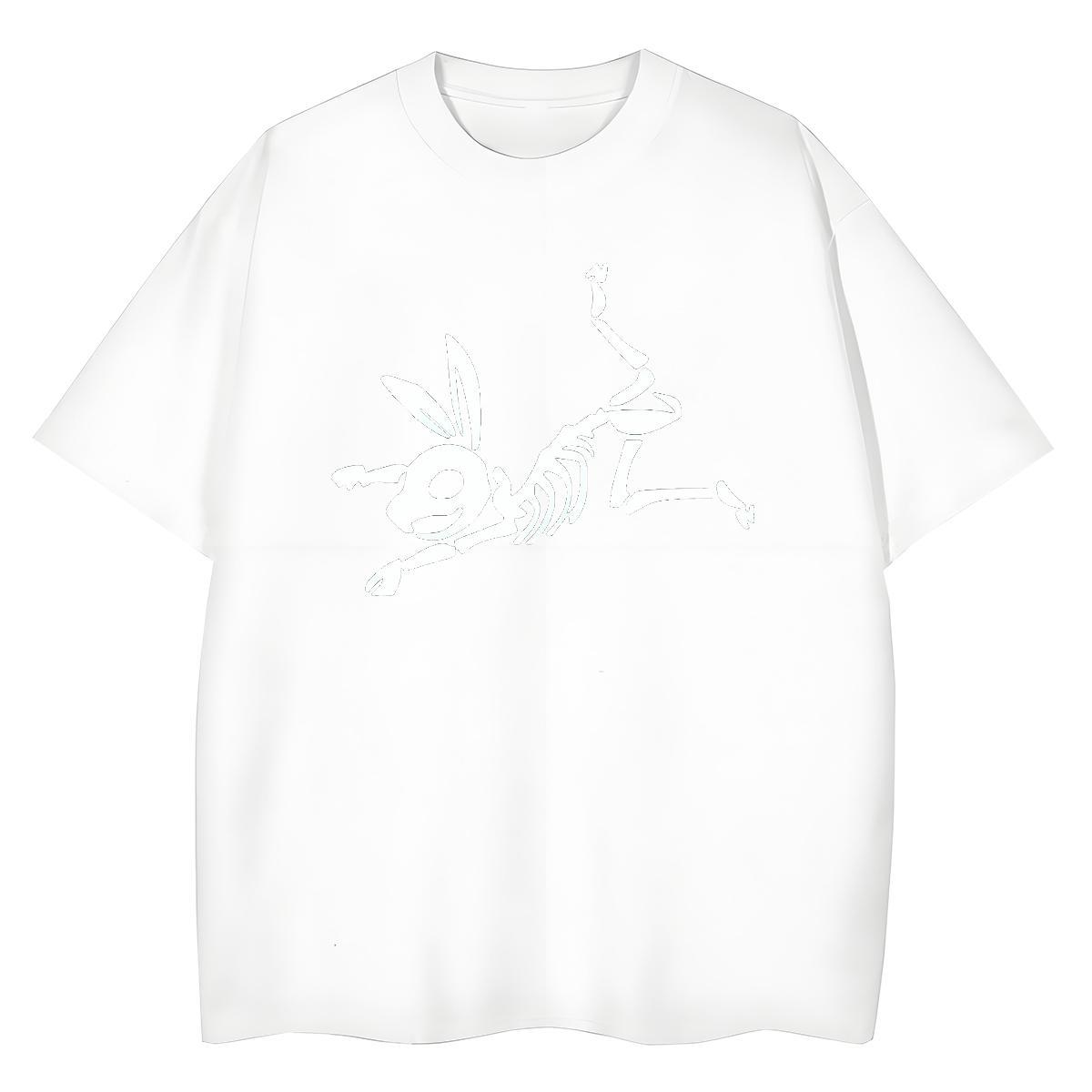 DIY T Shirt For Woman 230g 100% Cotton Breathable Short Sleeve Home Outdoor skull Women Tees Wholesale DIY Anime Tops