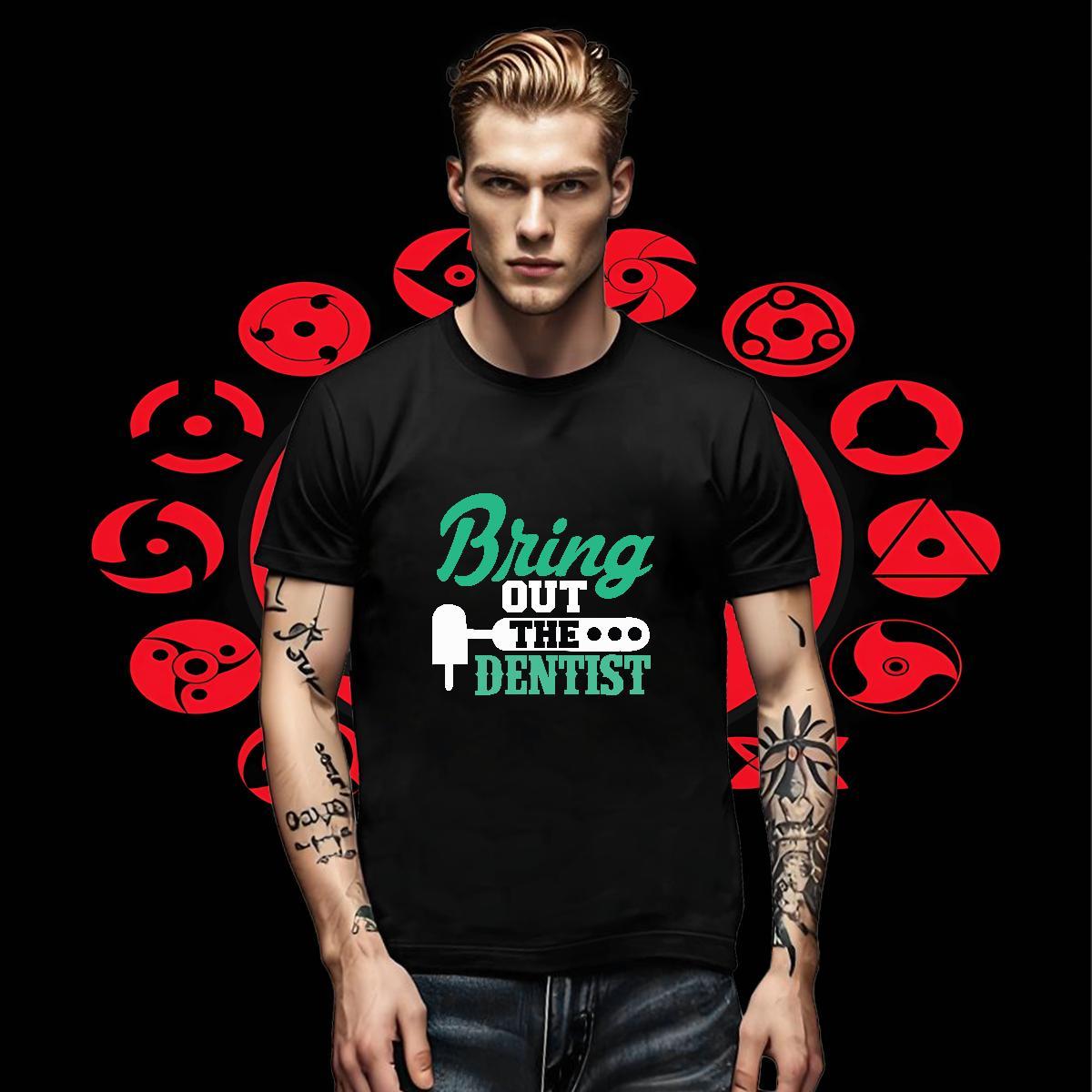 Cool Design Tshirt for Man Woman Home Outdoor 230g Pure Cotton Custom Anime Breathable Short Sleeve Denstist T-Shirts Fashion Tees