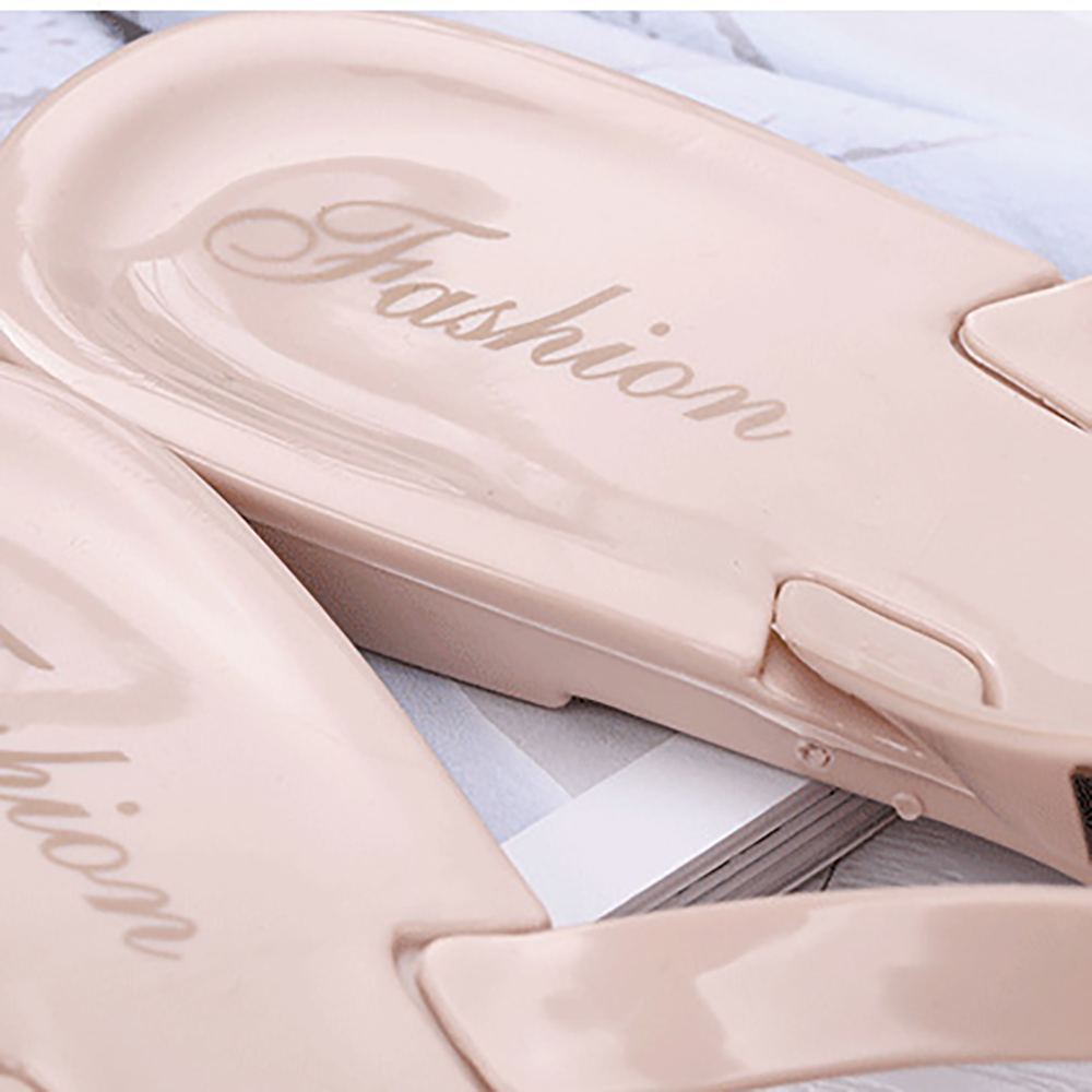 Women Summer slides New Egant Rivet Bow Jelly Flat Sandals Open Toe Charm Outdoor Fashionab Beach Holiday Slippers Trendy Cool Flip-ps factory outt ho