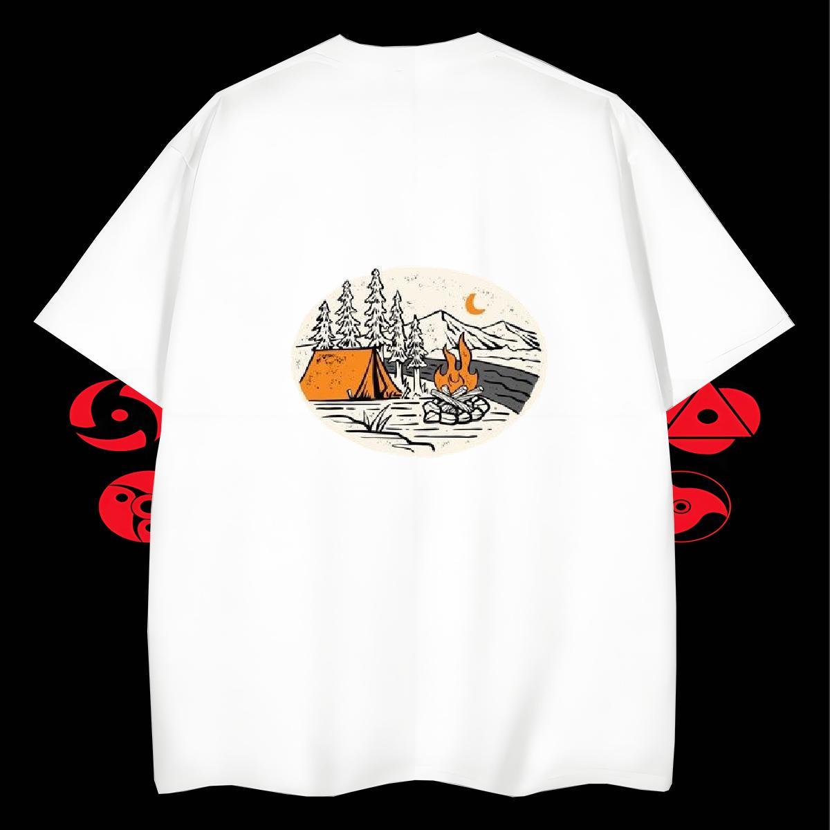 High Quality Tshirts Home Outdoor 230g Cotton Custom Printing Crew Neck Breathable mountains Man T Shirts DIY Customized Tops Shirt