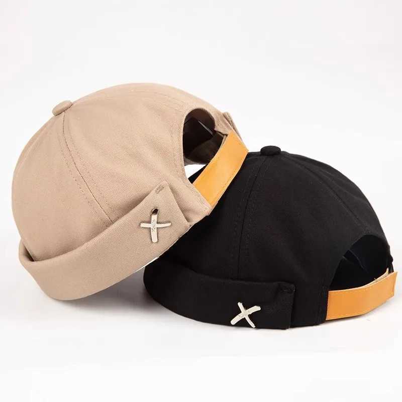 Retro dome hat mens melon bean hat solid color Docker hat unisex adjustable hat womens hat mens hat W240822