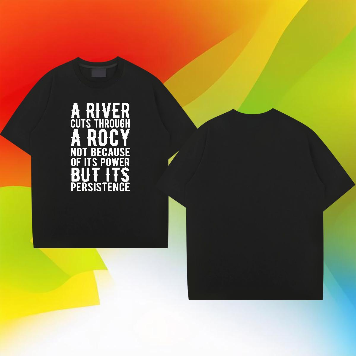 Soft Tshirts Beach 230g 100% Cotton Black White Short Sleeve O-Neck letter T Shirt For Man Brand Tops