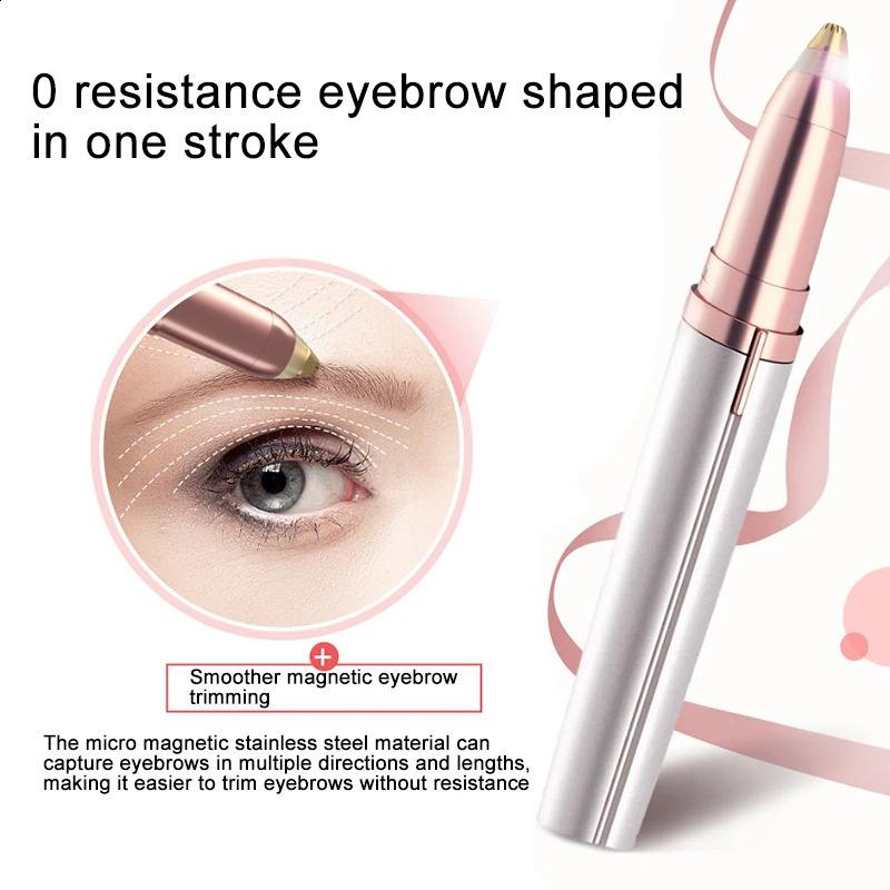 Electric Eyebrow Trimmer Female Pencil Automatic Knife Hair Removal Beauty Makeup 240801