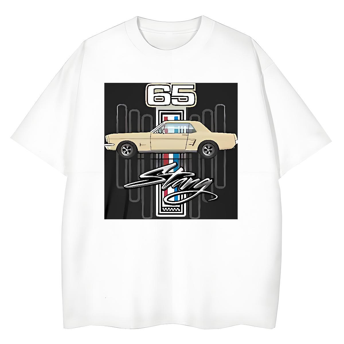 Fashion T Shirt For Woman 230g Cotton O-Neck Short Sleeve Sports Casual car Unisex Tshirts Wholesale Black Oversized Clothes