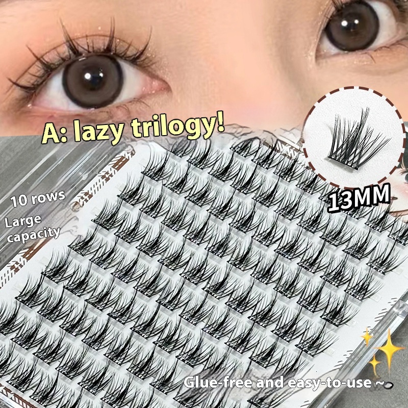 Glue-Free Jonbos Biomimetic Mink Eyelashes - Large Capacity Single Cluster for Enhanced Volumetric Effect
