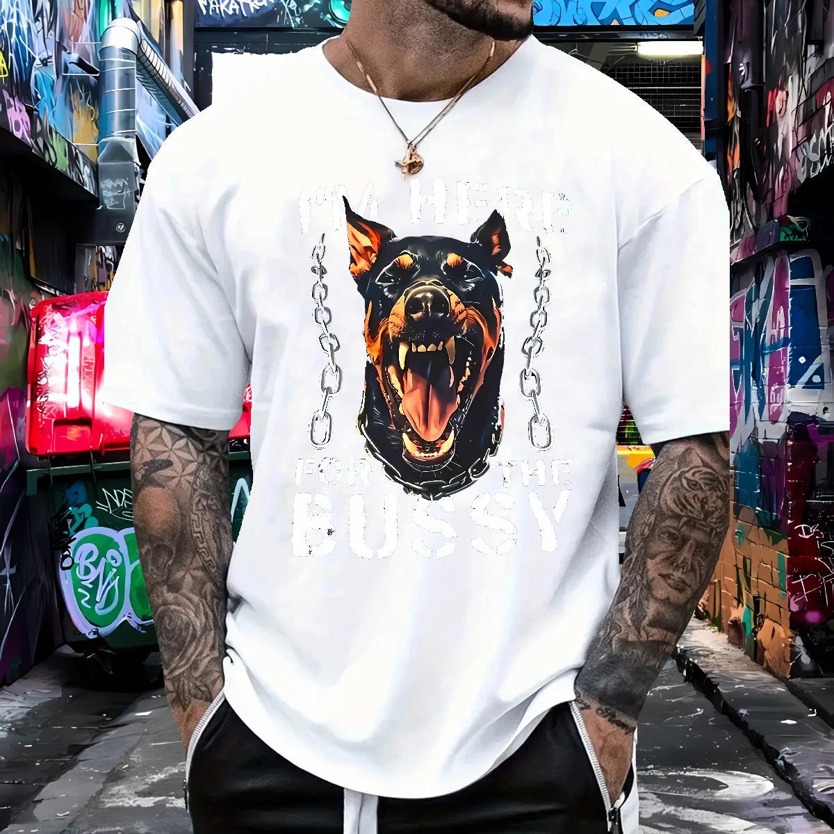 Cool Design T shirt fierce Breathable Crew Neck Beach Customized Print 230g Pure Cotton Men Tops Tees Wholesale Tee Shirt