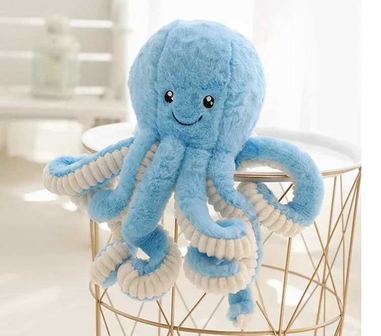 Super cute simulated octopus pendant plush filled soft toy animal home accessories doll childrens gift W240821