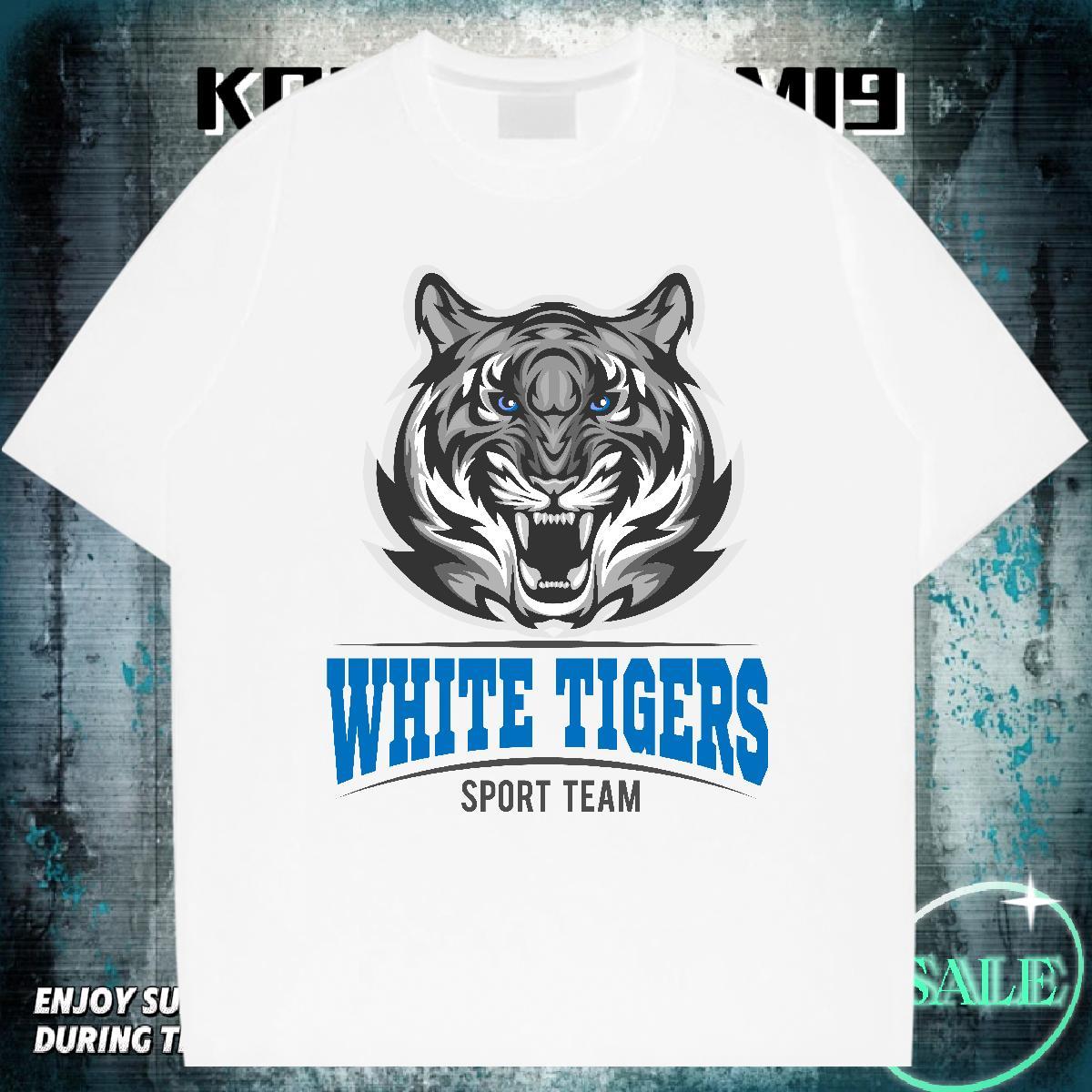 Wholesale Tshirts Summer Casual 230g Cotton Custom Print Oversized Crew Neck tiger Men T Shirts Factory Direct Clothes