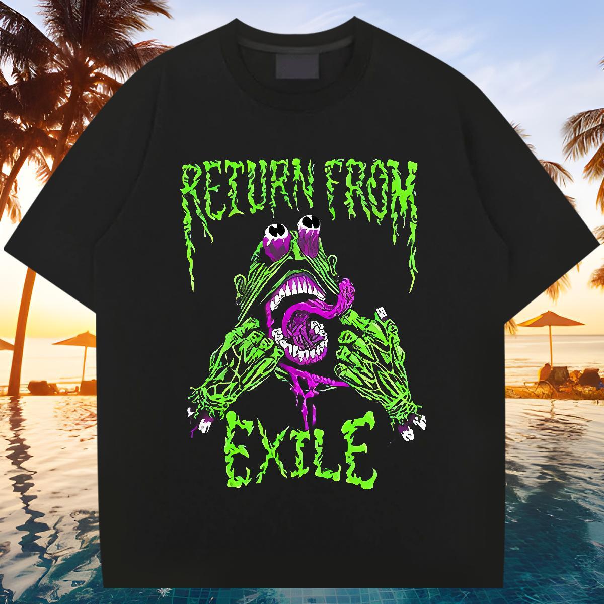 Fashion Casual Men Clothes T-Shirt 230g Pure Cotton Street Wear cry O Neck Short Sleeves Men T Shirts Loose Fit Custom Anime Tees Shirts