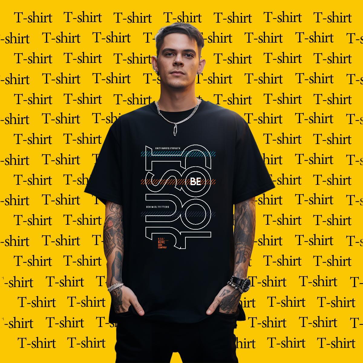 Brand Tshirt for Man Woman Spring Summer 100% Cotton 230g Custom Cartoon Breathable number T shirt 2024 New Tees