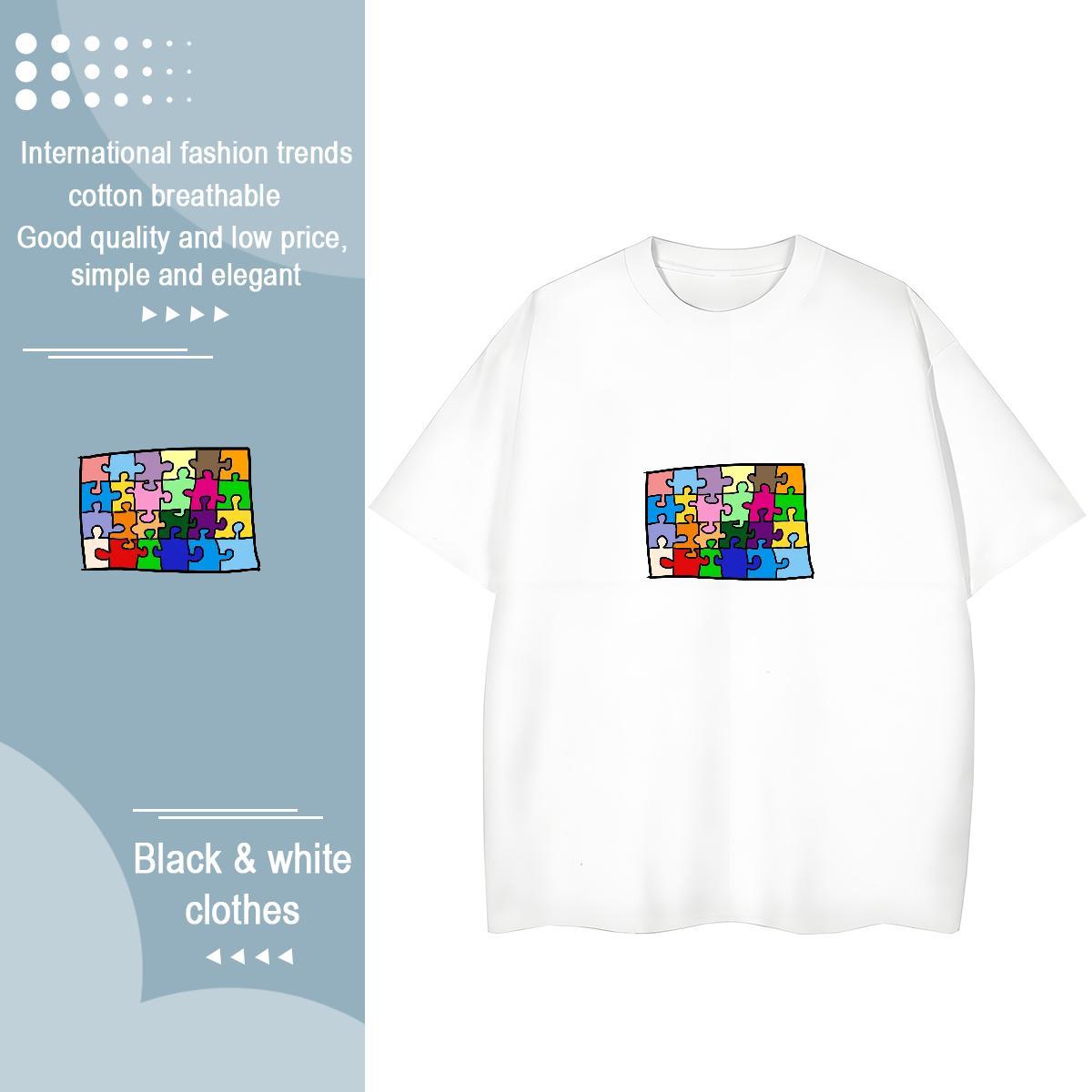 Free Shipping Unisex Tshirts 230g Cotton icon Hip Hop Street T shirt Comfortable DIY Anime Tees Shirts
