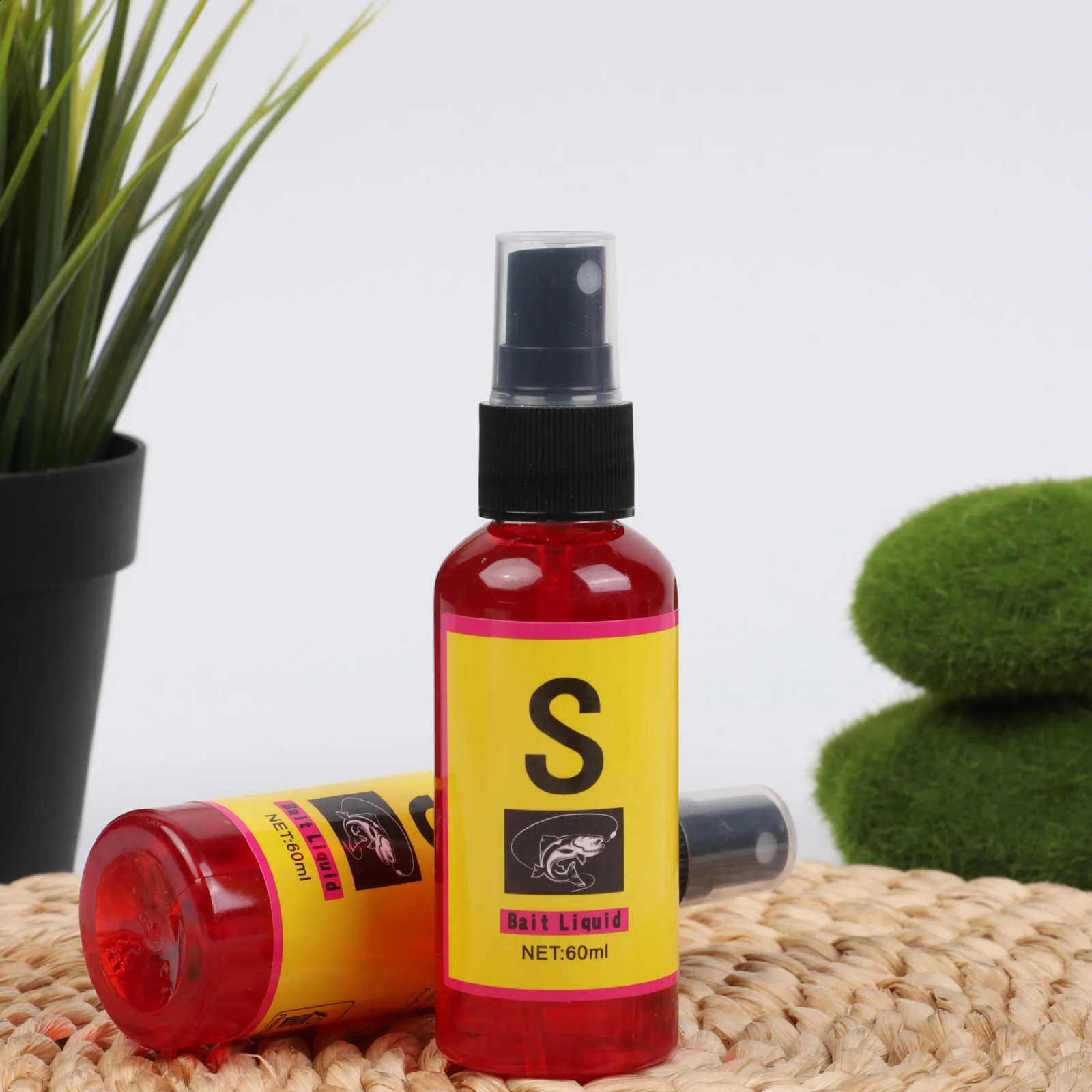 60ml Aqueous Solution Fish Bait for Fishing Crucian Carp Bait Nest Material Lure Additive Fishing Artifact Carp Fishing 240813