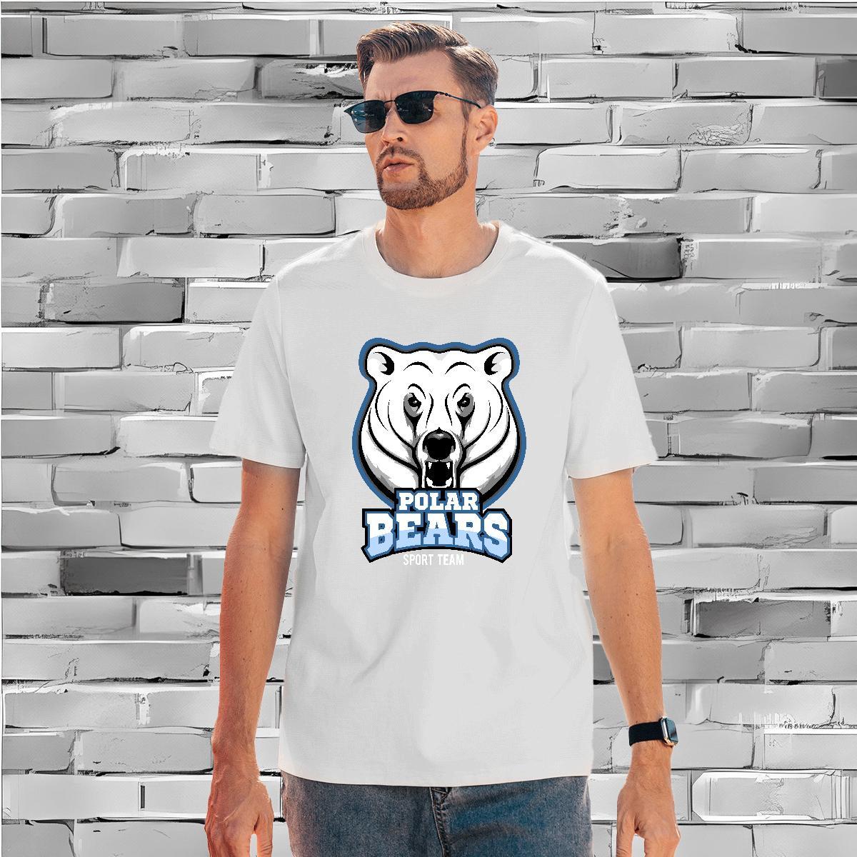 TOP Quality bear T shirt Street Wear Tshirts 100% Cotton 230g New Arrival Pure Cotton Custom Print Plus Size Top Tees