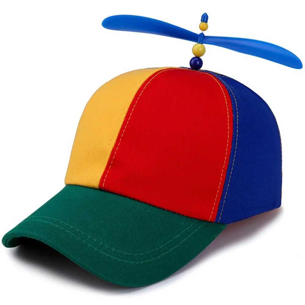 Bamboo Dragonfly Rainbow Sun C Fun Adventure Dad Hat Snback Hat Helicopter Propeller Design for Children Boys Girls Adults W250113