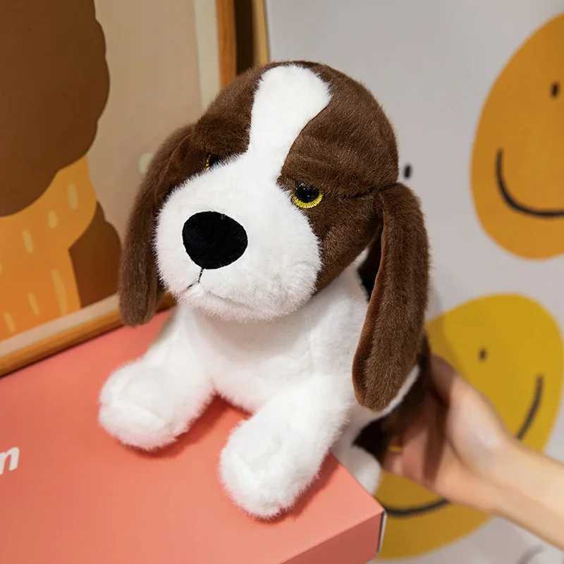 Cute yet silly dog ear fox plush toy simulates soft and smooth dog doll childrens birthday gift skin friendly W240821