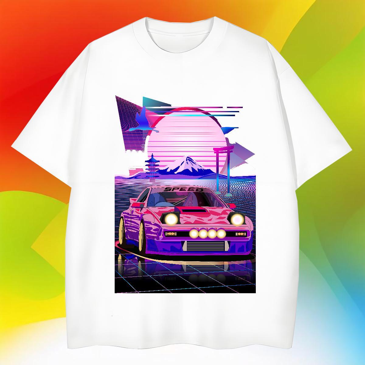 High Quality beach Mens T Shirts Street Wear Mens Tshirts 230g 100% Cotton 2024 New Breathable Soft Black White Tee Shirt
