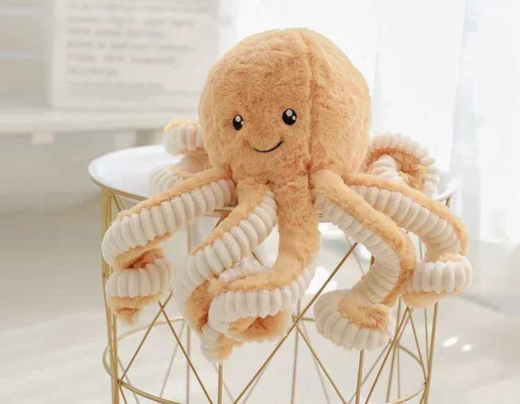 Super cute simulated octopus pendant plush filled soft toy animal home accessories doll childrens gift W240821 - view 6