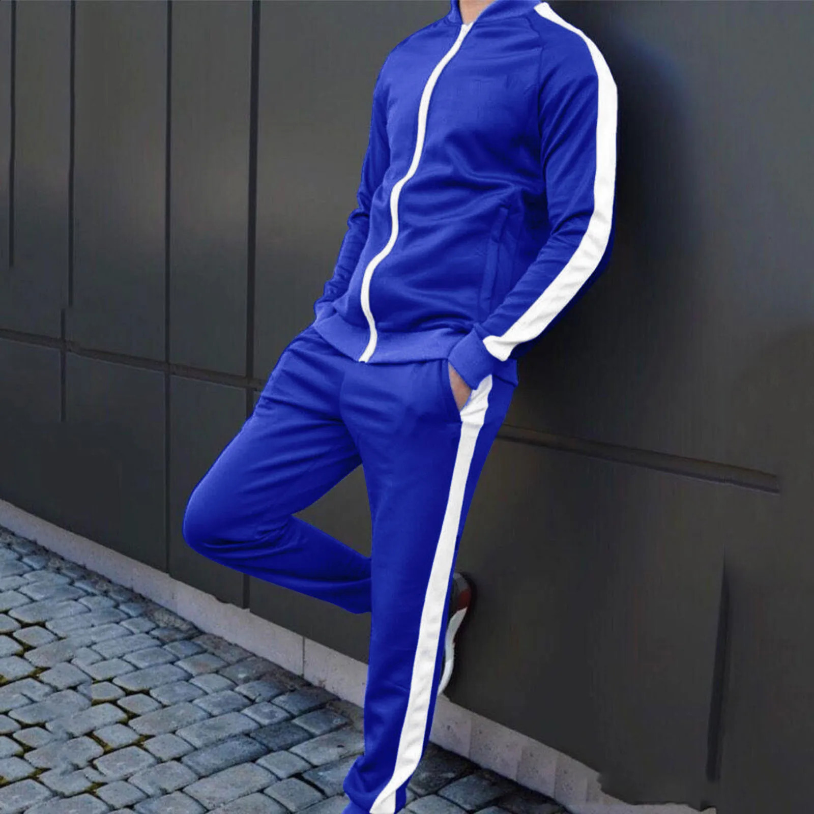 Sport Suit Male Velour Thick Hoodies Pants Warm Sweatshirt Sportswear Tracksuit For Men Spring Autumn Mens Velvet Set 240822