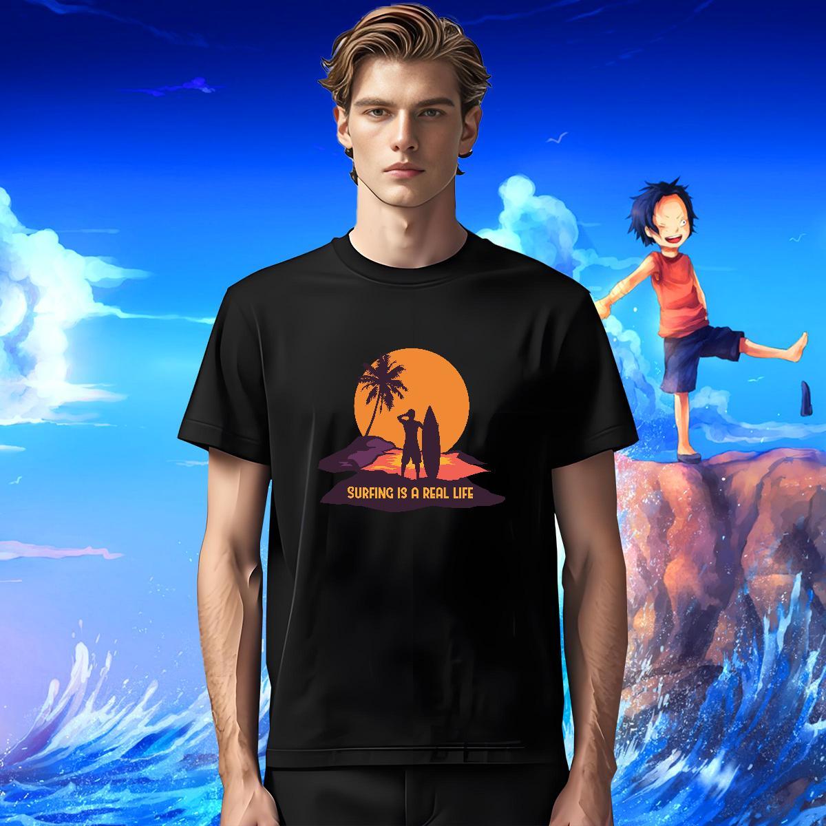 Loose Men Tops Tees Casual 230g Pure Cotton Custom Print Plus Size Breathable Short Sleeve beach T Shirts Men 2024 Designer Tshirts