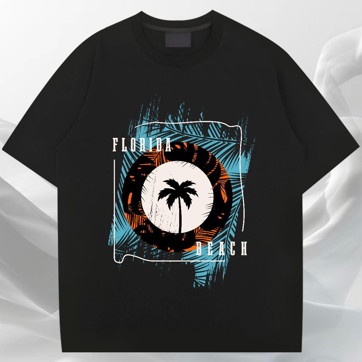 TOP Quality Men Tshirts Hip Hop 100% Cotton 230g Customized Print Crew Neck letter T-Shirts New Arrival Tees