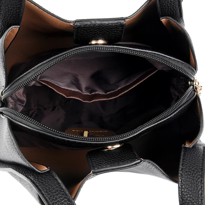 ner 3 Layers Soft Leather Ladies Handbags Fashion Women Shoulder Crossbody Bags Quality Female Messenger Tote Sac 240822