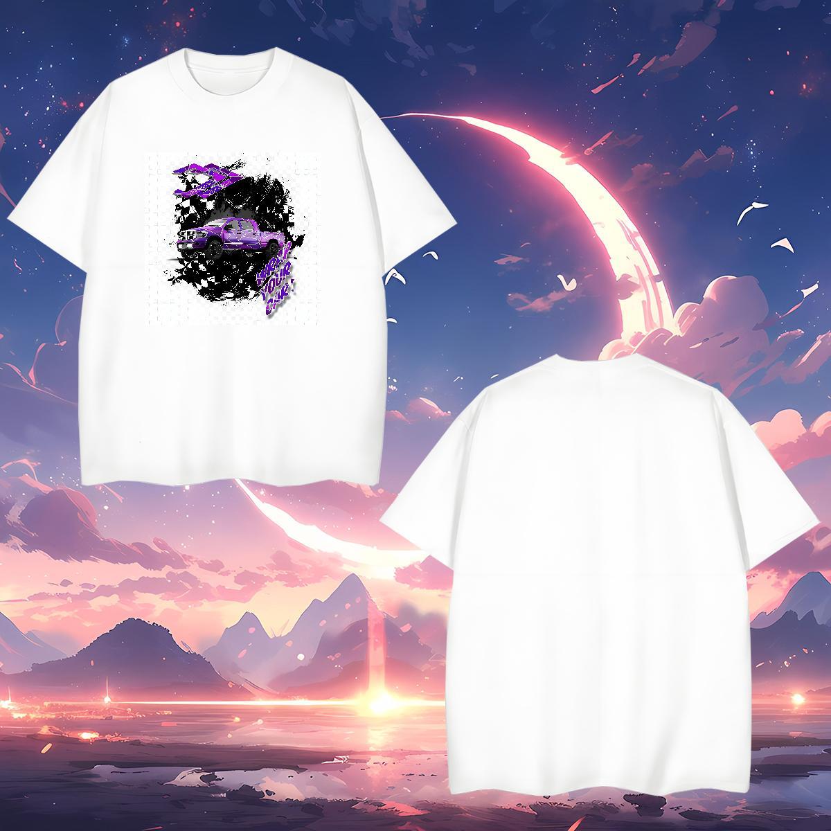 Comfortable car T-Shirts Casual Beach Men Tees 100% Cotton 230g Factory Direct Short Sleeve O-Neck Oversized Tops