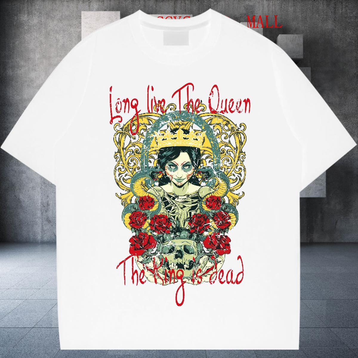New Designer Sports Casual Men Tops Tees flower Breathable Crew Neck 230g Pure Cotton Mens T Shirts Classic Graphic Tee Shirt