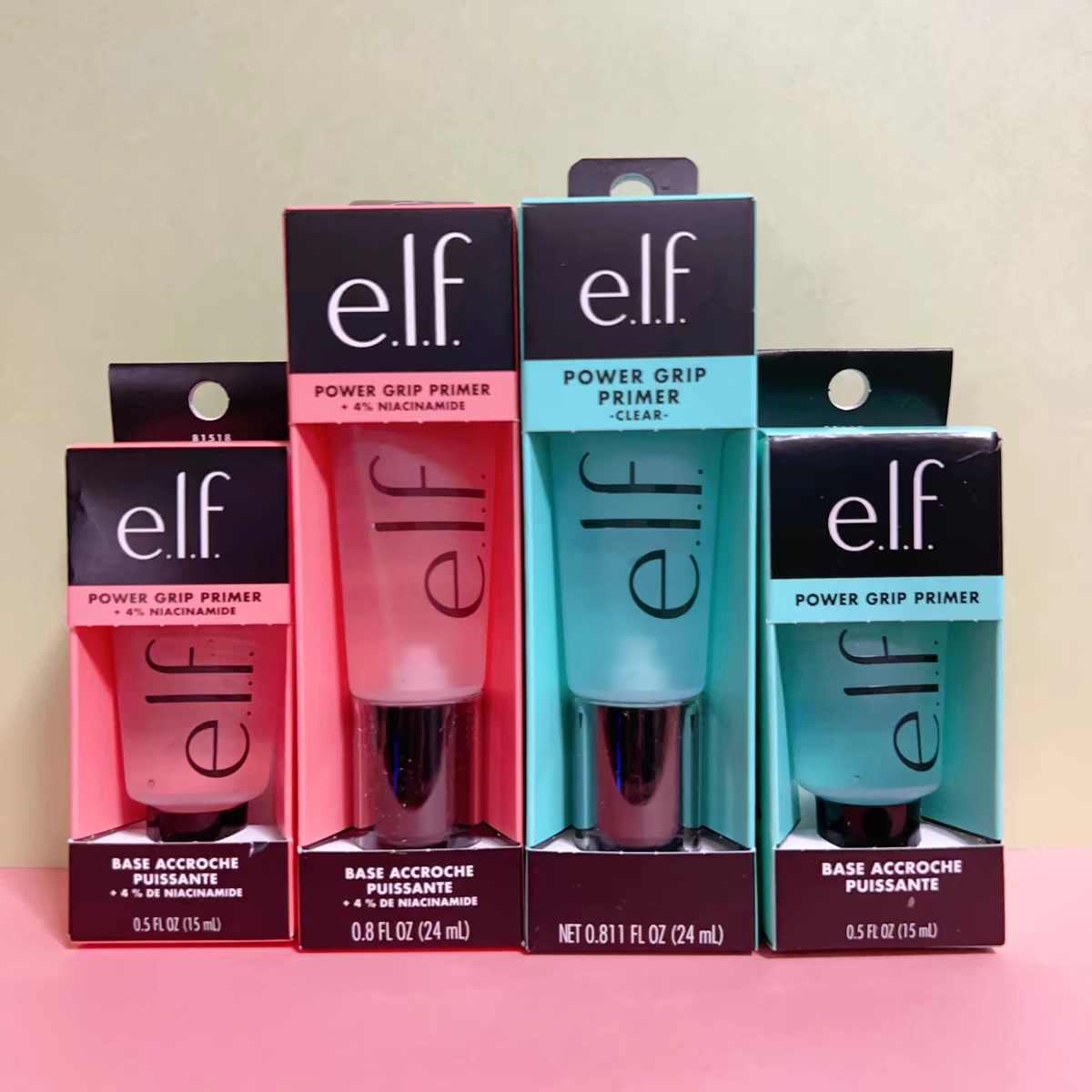 elf Power Grip Based Hydrating Face Primer Gel Foundation Brightening Moisturizing Long-lasting Makeup Cosmetic 15ML 24ML