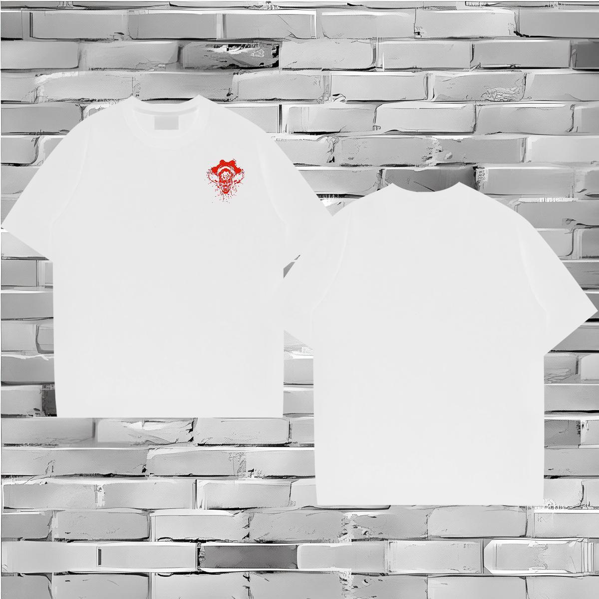 New Designer Casual Mens Tshirts SKULL Breathable Short Sleeve 100% Cotton 230g T Shirt For Man Unisex Custom Print Oversized Polos
