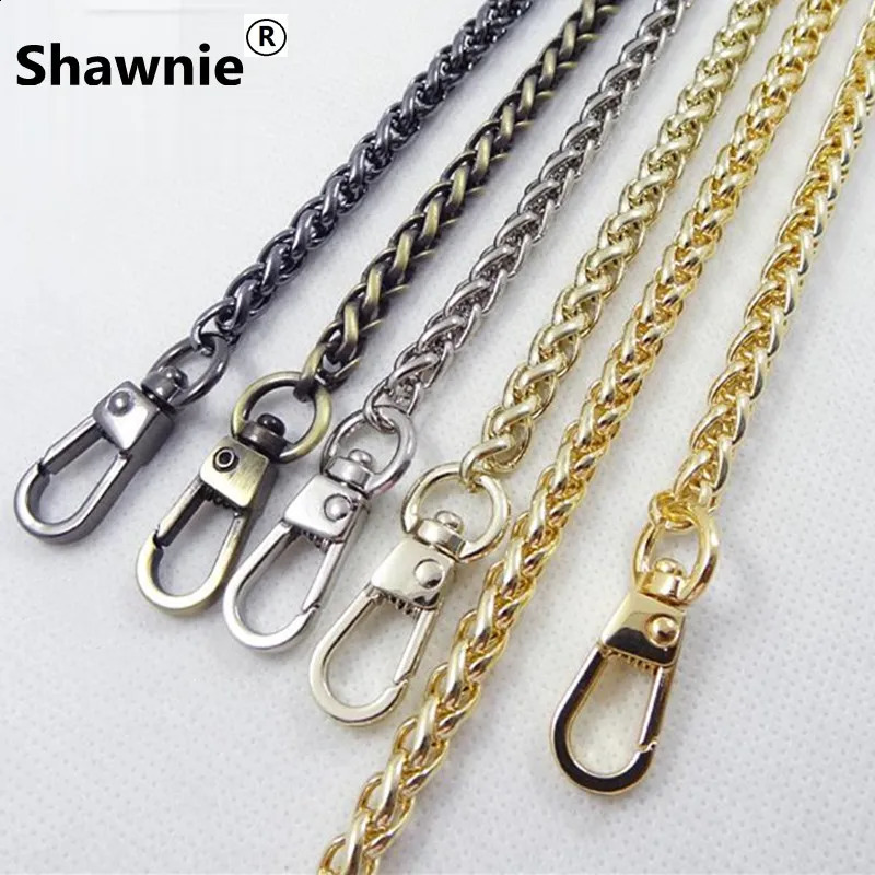 Wholesale Gold/Silver/Black Brass Parts Accessories Bag Chain Hardware Handbag Accessories Metal Chain Strap Shoulder Bag Strap 240821