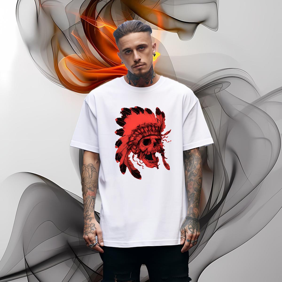 2024 Street Wear Men Tees religion Crew Neck Breathable 100% Cotton 230g T-Shirts Loose DIY Tees Shirts