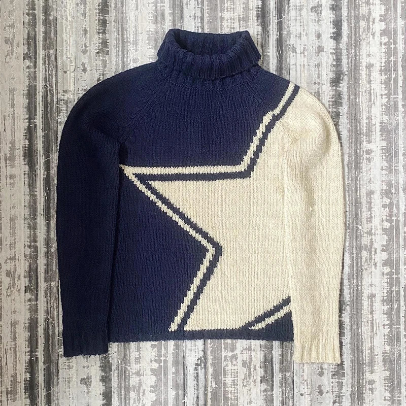 O Neck Knitwear Y2K Clothing Mens Pullovers Sweaters portrait Womens Knitted Streetwear Maiden Oversized Harajuku 240821