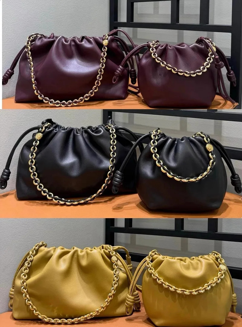 Womens Drawstring Cloud Blessing Hobos Leather One Shoulder Crossbody Casual Bucket NEW Bag 240822