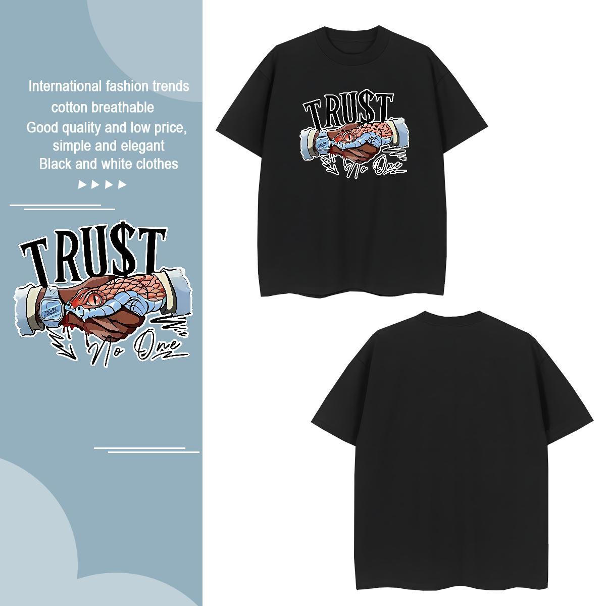 Brand friendship Mens T Shirts Home Outdoor Tshirt for Man Woman 100% Cotton 230g New Round Neck Short Sleeve Cartoon Printing L-4XL Tees Shirts