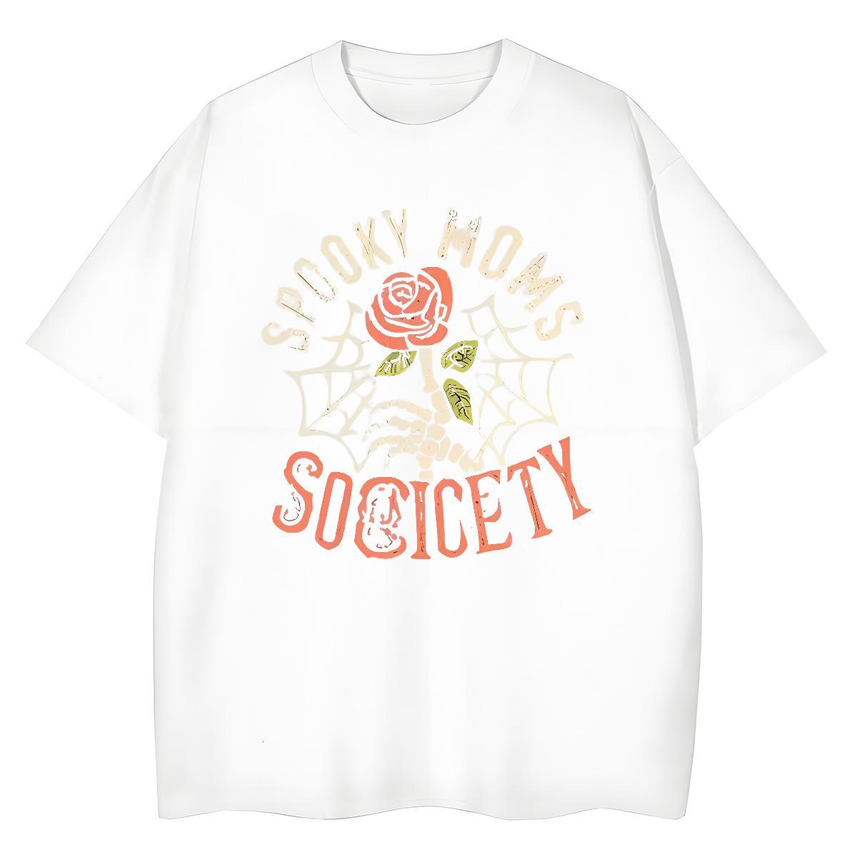 Custom Women T Shirts Round Neck Short Sleeve 100% Cotton 230g Woman Tshirt Custom Printing flower Casual Daily Wear Popular Tees