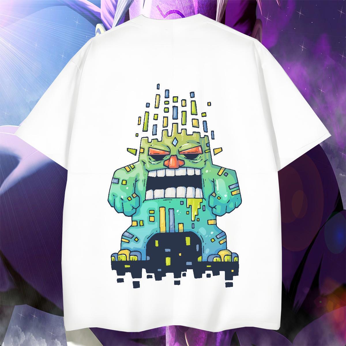 TOP Quality Men Tshirts Street 100% Cotton 230g Custom Print Oversized O-Neck Short Sleeve ET T-Shirts 2024 Tops Shirt