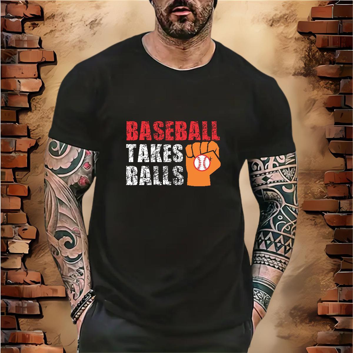 Classic baseball T-Shirts Street wear Hip Hop Men Tshirts 230g Cotton Customized Breathable Crew Neck Cartoon Print Polos