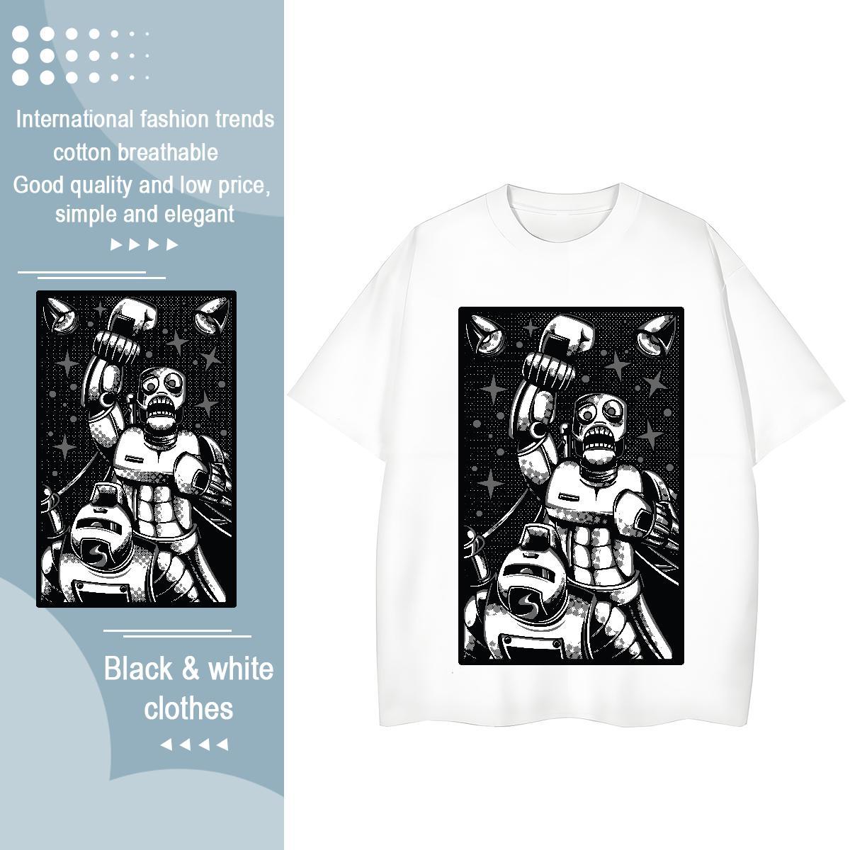TOP Quality T Shirts Women O-Neck Short Sleeve 100% Cotton 230g Womens Tshirts Anime ET Street Casual Brand Tops Shirt